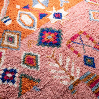 Farah Round - Shag Moroccan rug - Benisouk