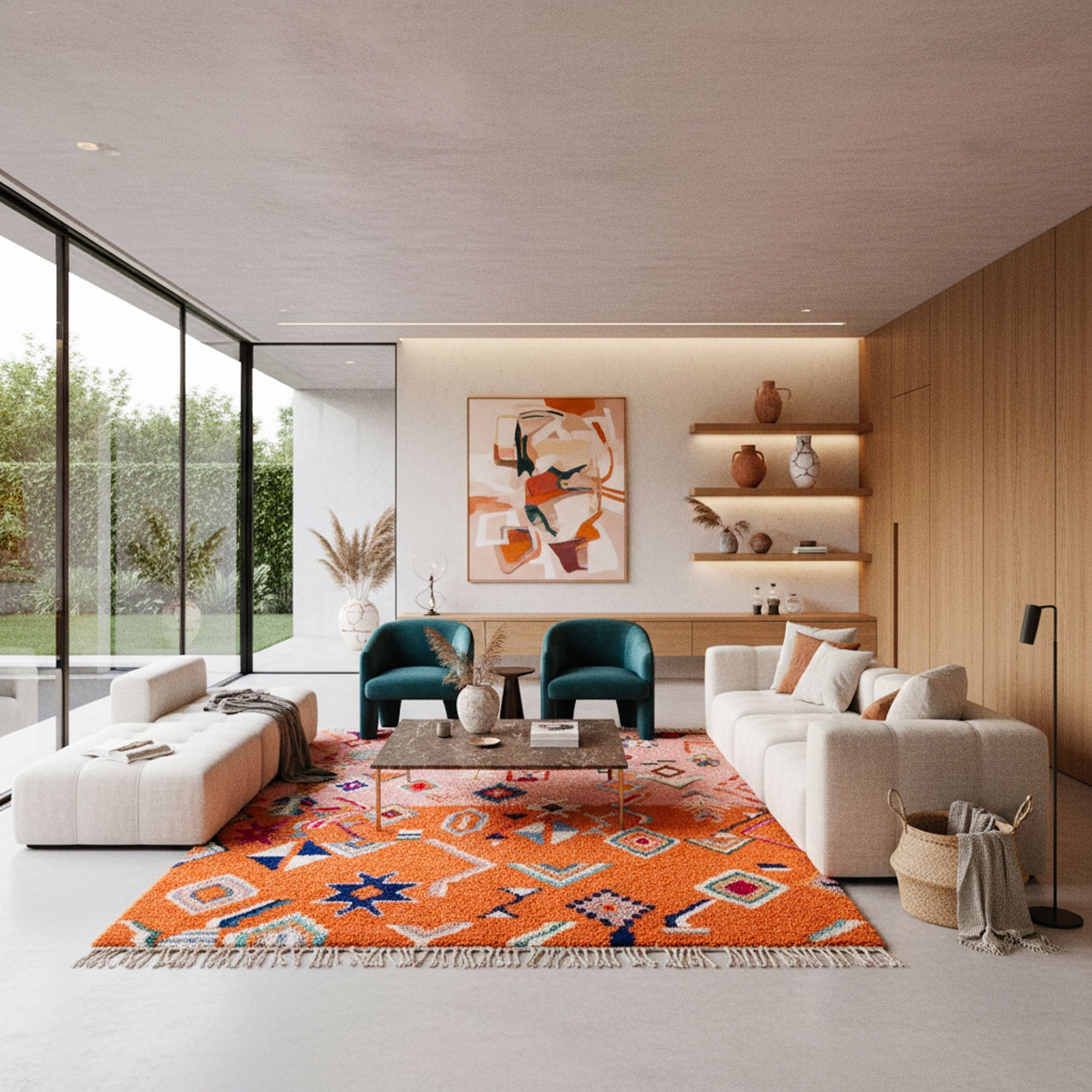 Farah - Shag Moroccan rug - Benisouk