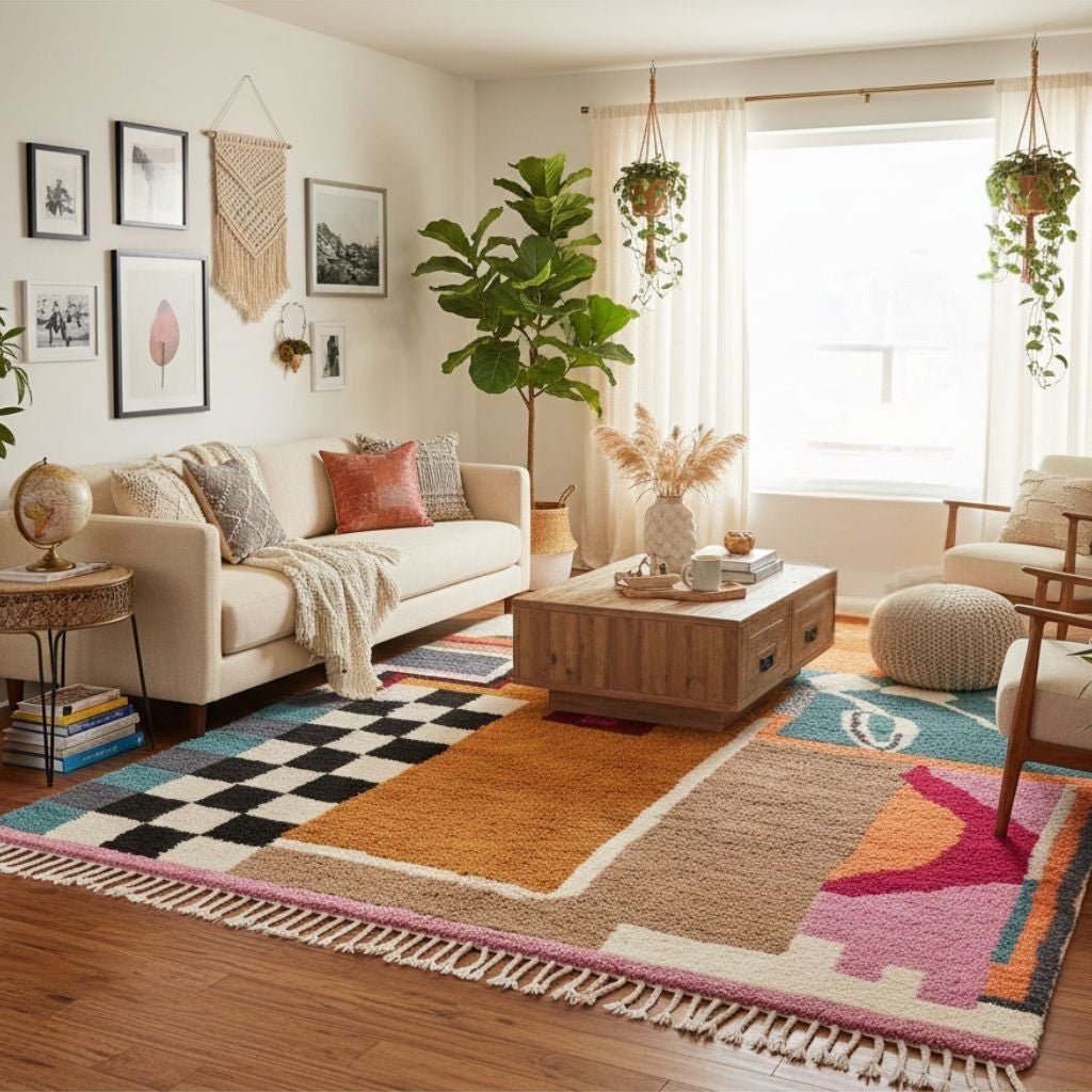 Farida - Shag Moroccan rug - Benisouk