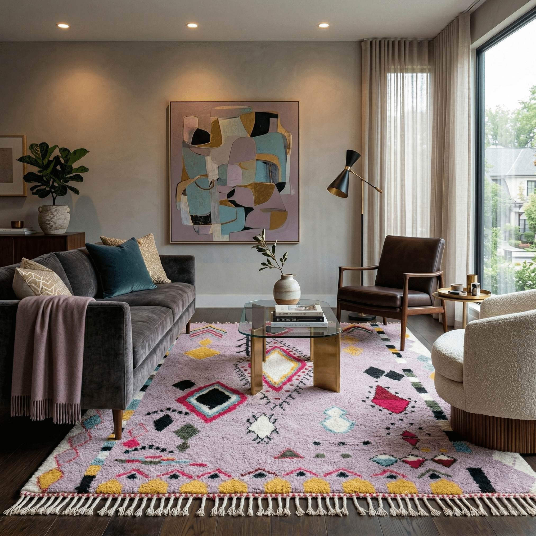 Fariha - Shag Moroccan rug - Benisouk