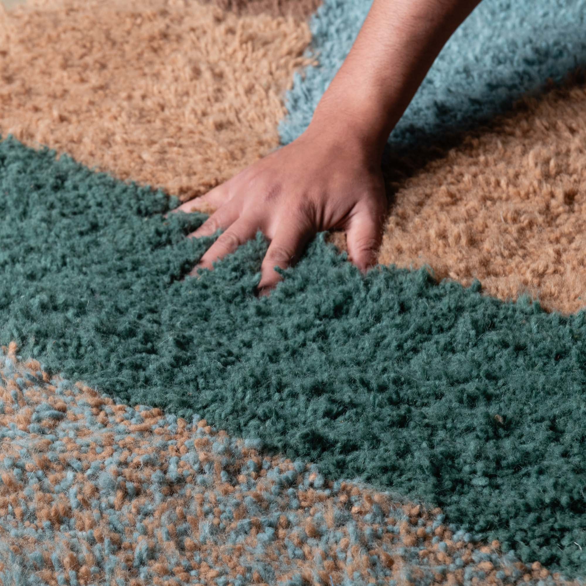 Fatine - Shag Moroccan runner rug - Benisouk