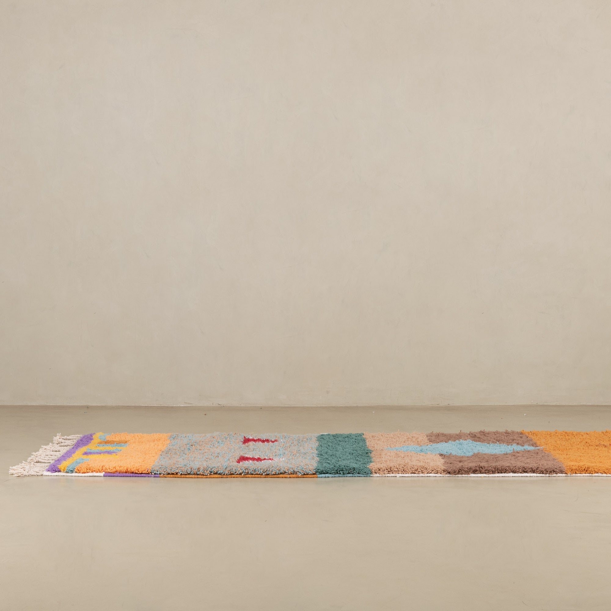 Fatine - Shag Moroccan runner rug - Benisouk