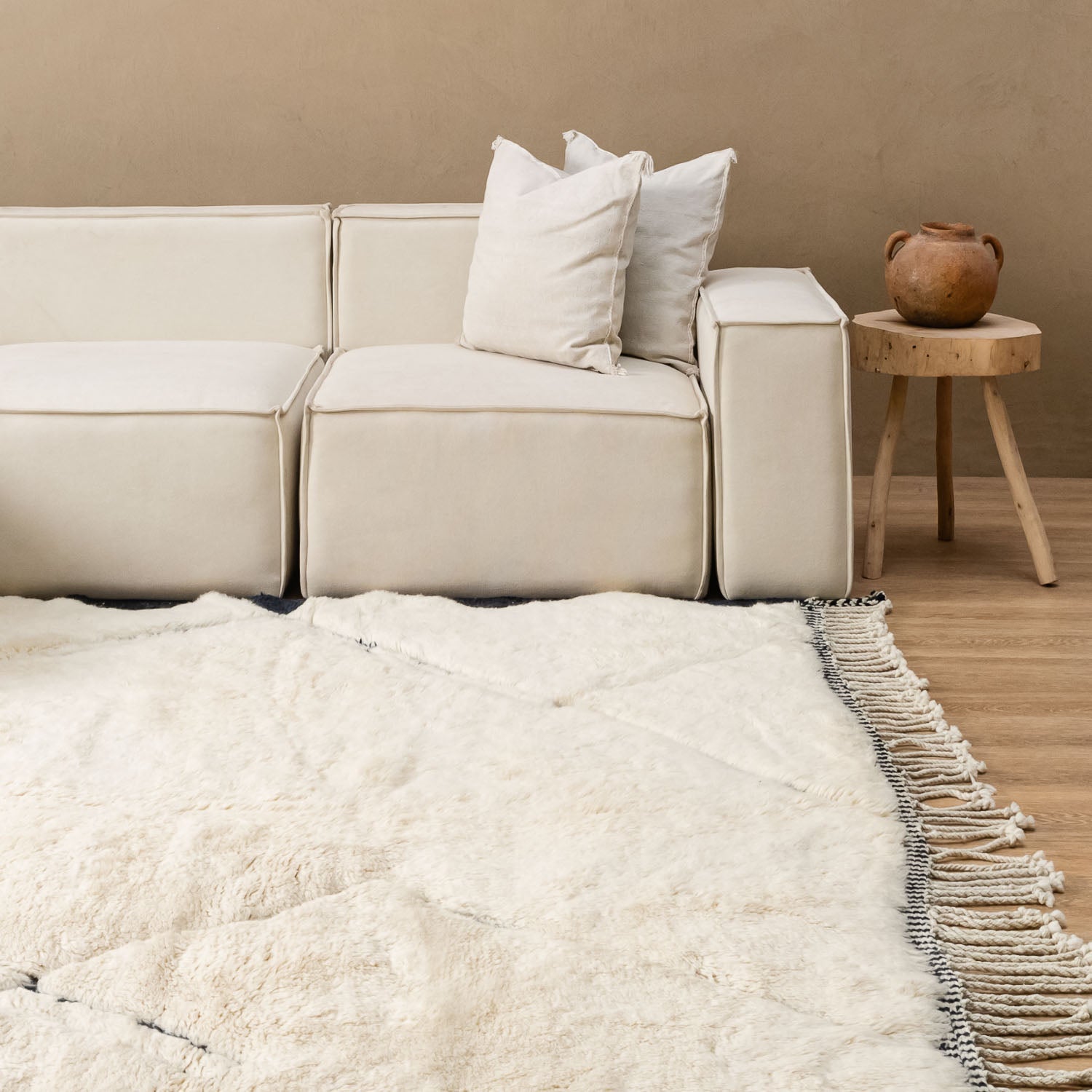 Fertile Valley - Luxury Shag Moroccan Rug - Benisouk