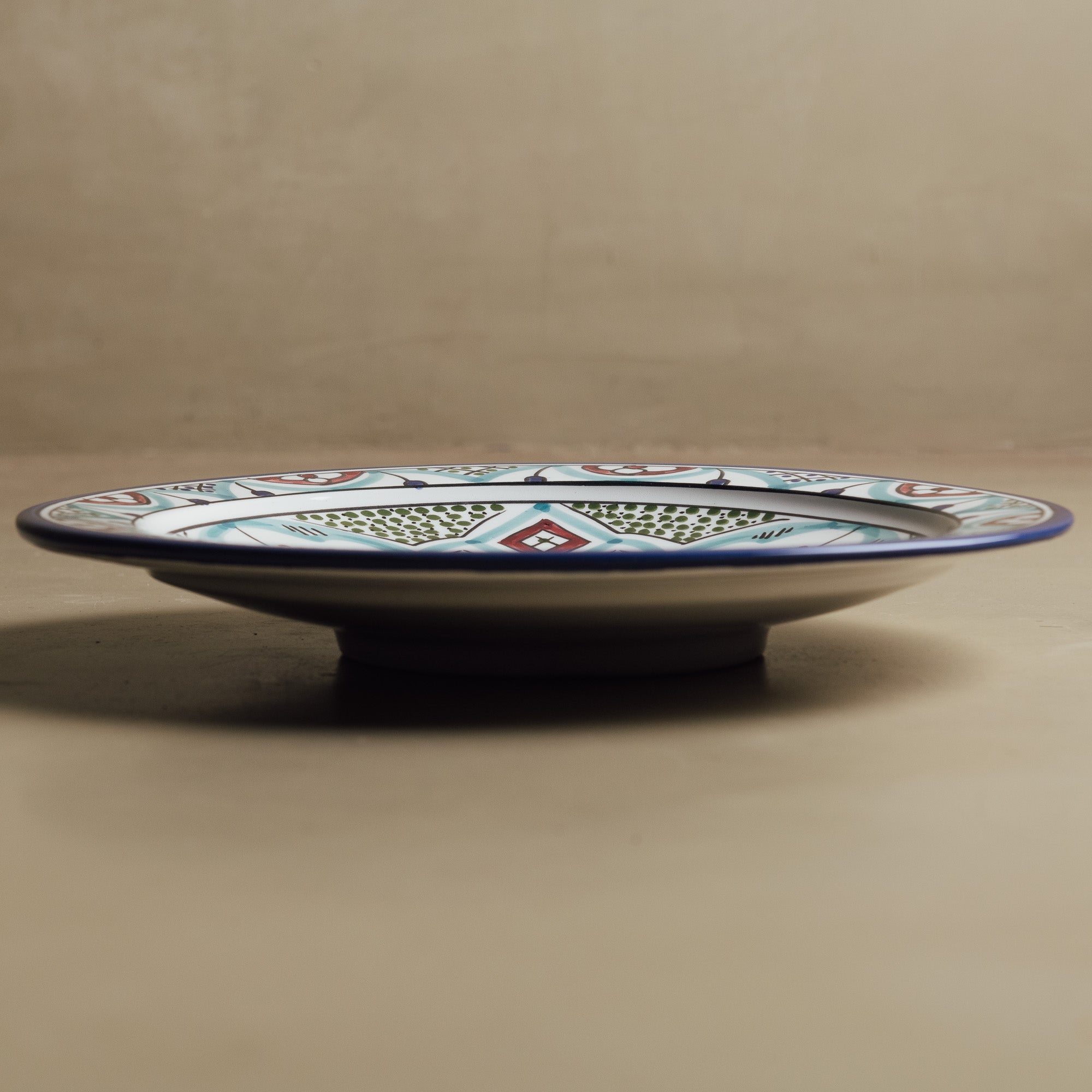 Fez Dinner Plate Blue Green - Moroccan Dinnerware - Benisouk