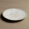 Fez Dinner Plate Green - Moroccan Dinnerware Adorned with 12 Carat Gold Accents