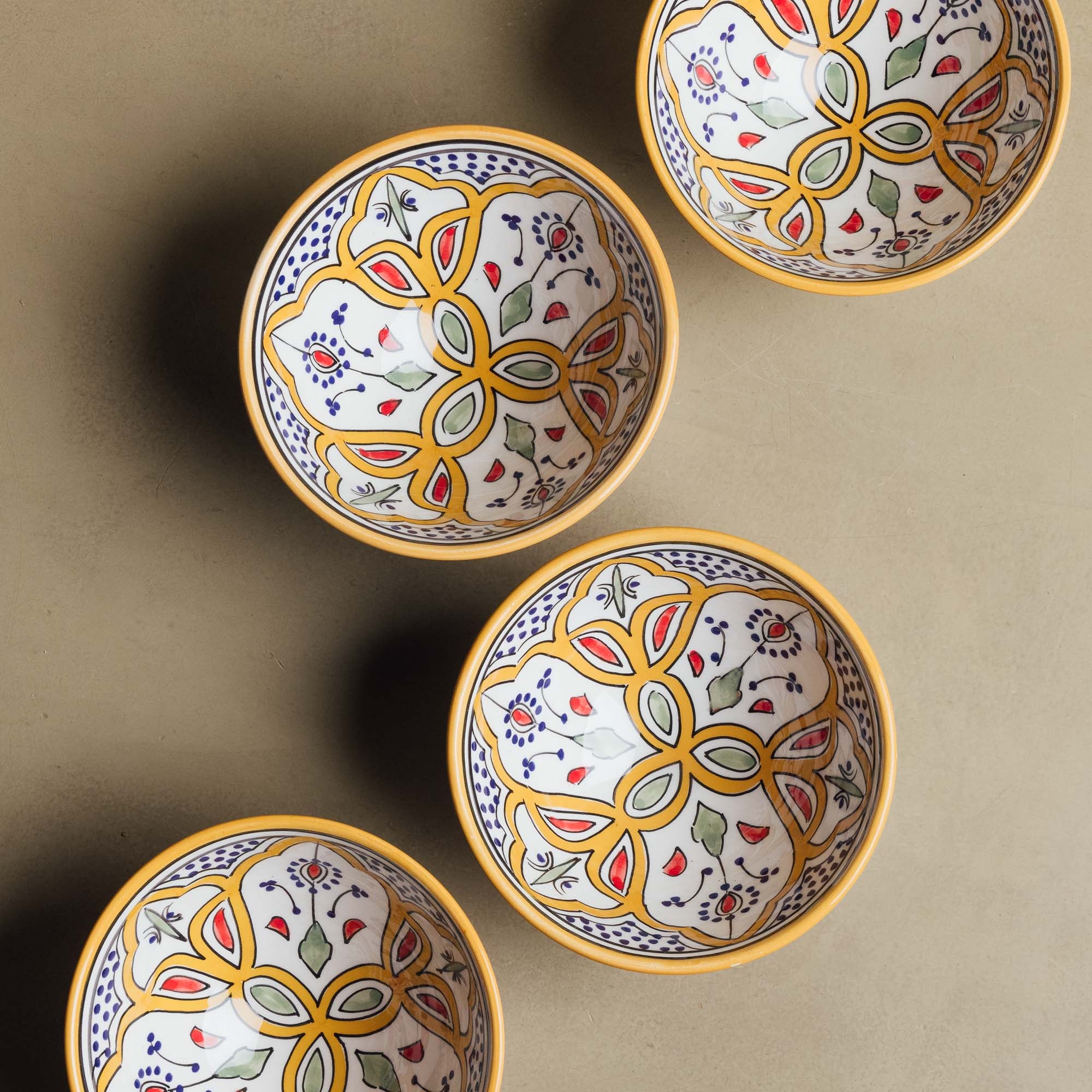 Fez Mustard Bowl - Moroccan Dinnerware - Benisouk