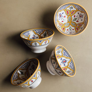 Fez Mustard Bowl - Moroccan Dinnerware - Benisouk
