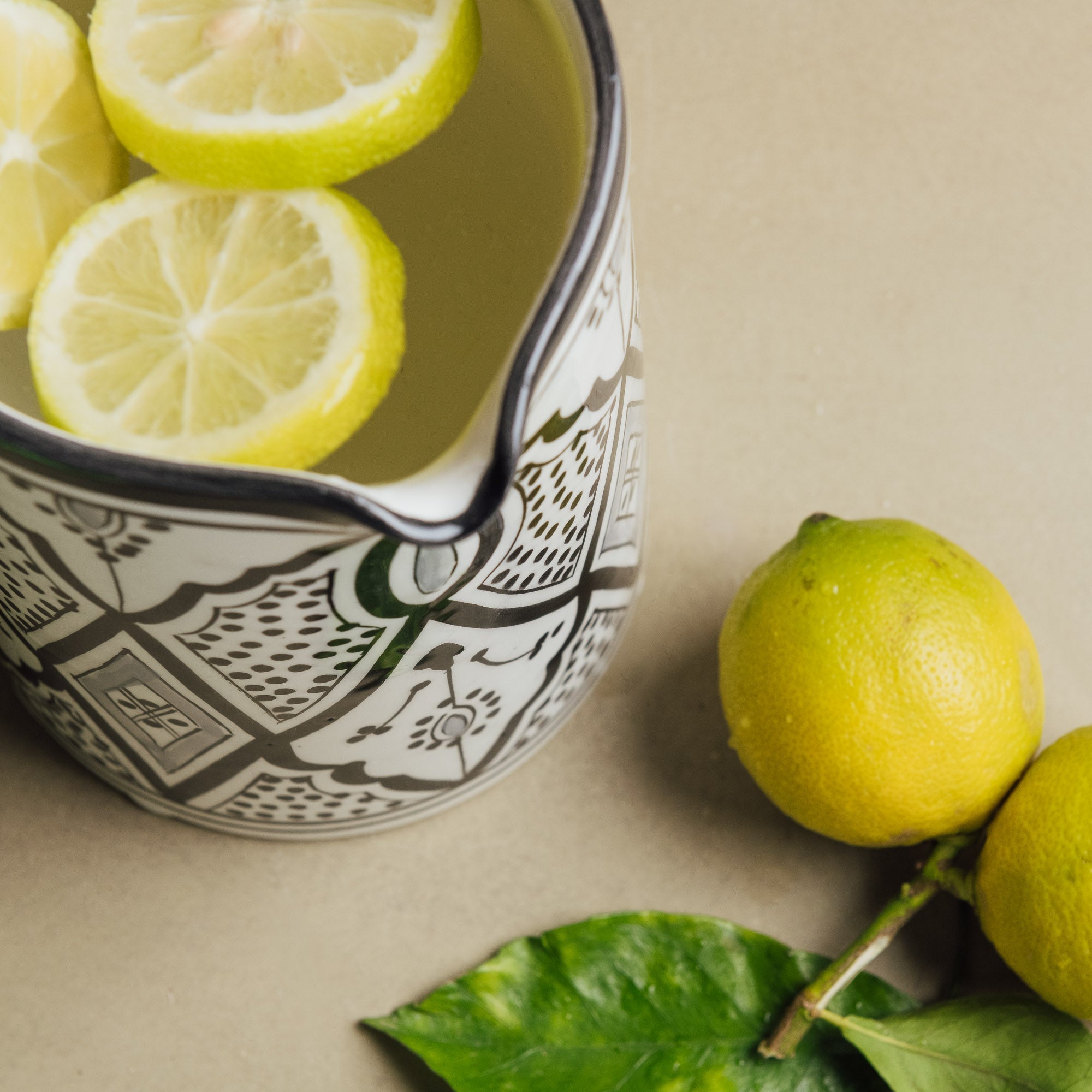 Fez Noir Carafe - Moroccan Table Art - Benisouk