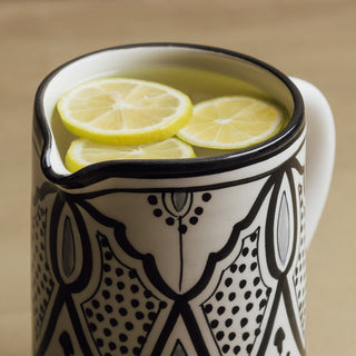 Fez Noir Carafe - Moroccan Table Art - Benisouk