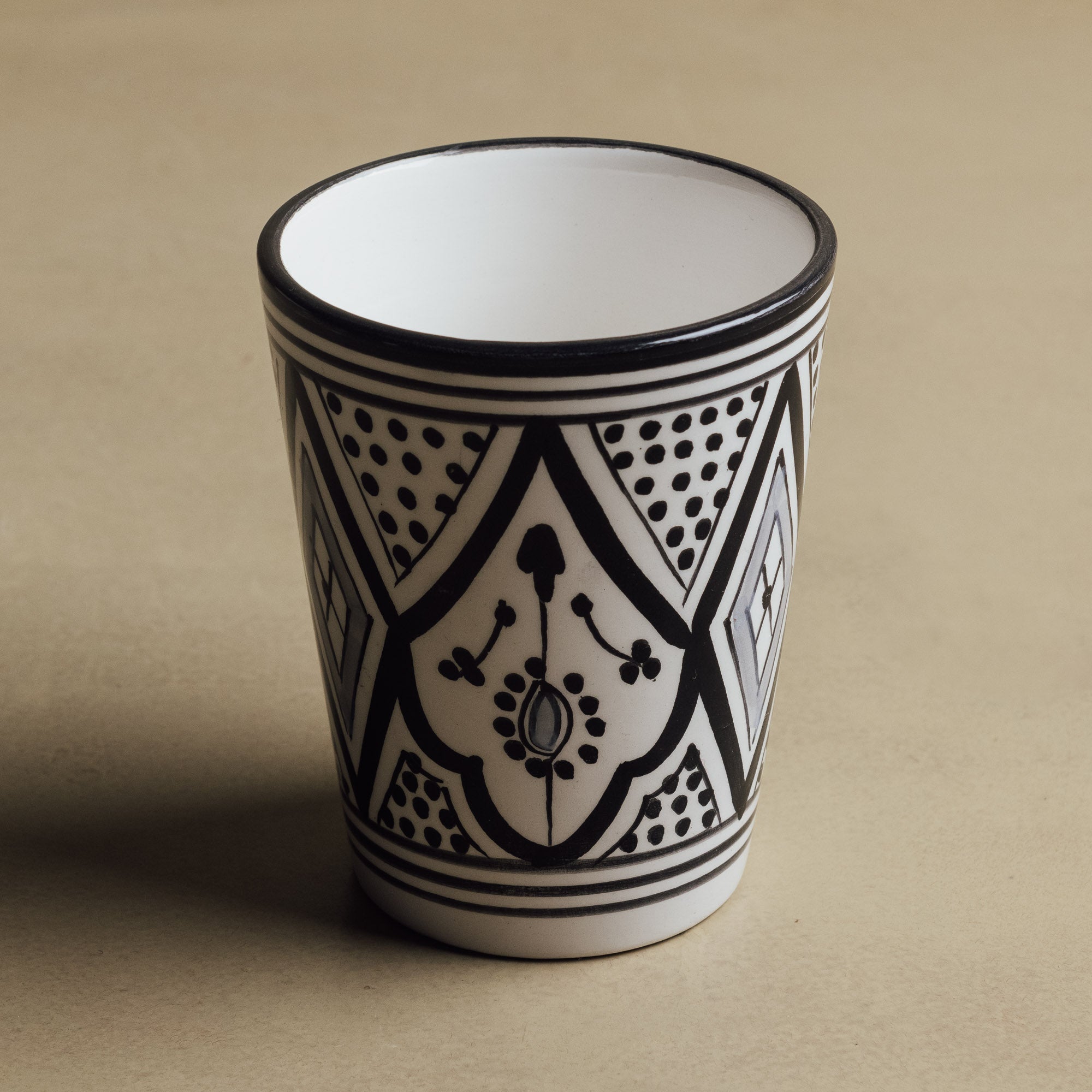 Fez Noir Cup - Moroccan Dinnerware - Benisouk