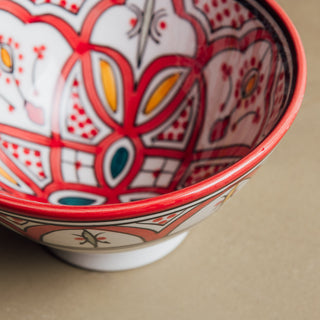 Fez Red Bowl - Moroccan Dinnerware - Benisouk