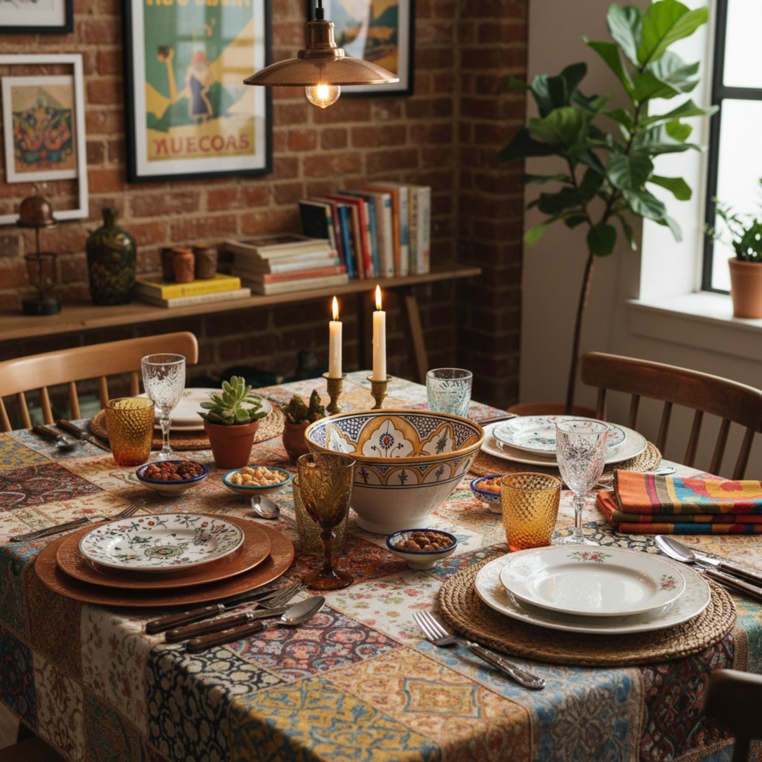 Fez Salad Bowl Mustard - Moroccan Table Art - Benisouk