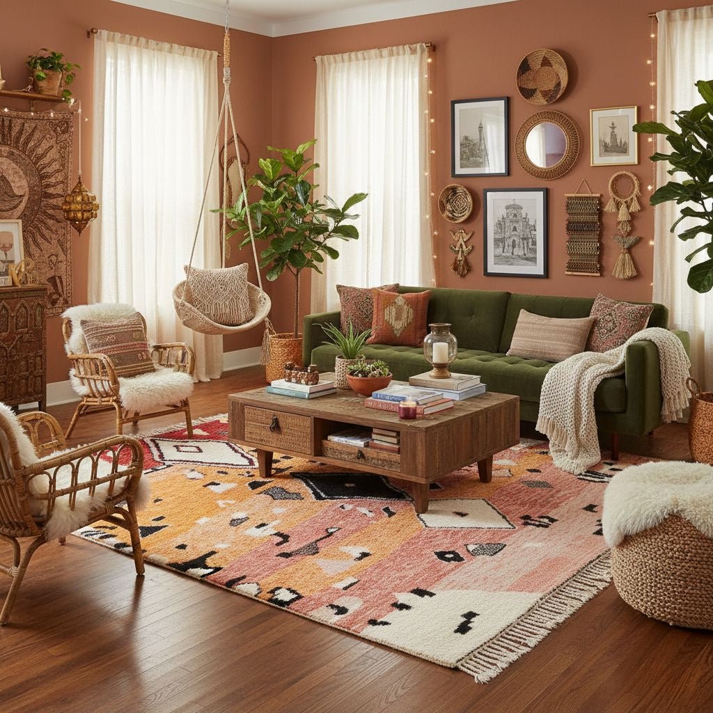 Fitnah - Shag Moroccan rug - Benisouk