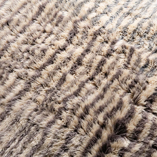 Flowing Rivers Round - Luxury Shag Moroccan Rug - Benisouk