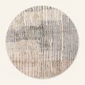 Flowing Rivers Round - Luxury Shag Moroccan Rug