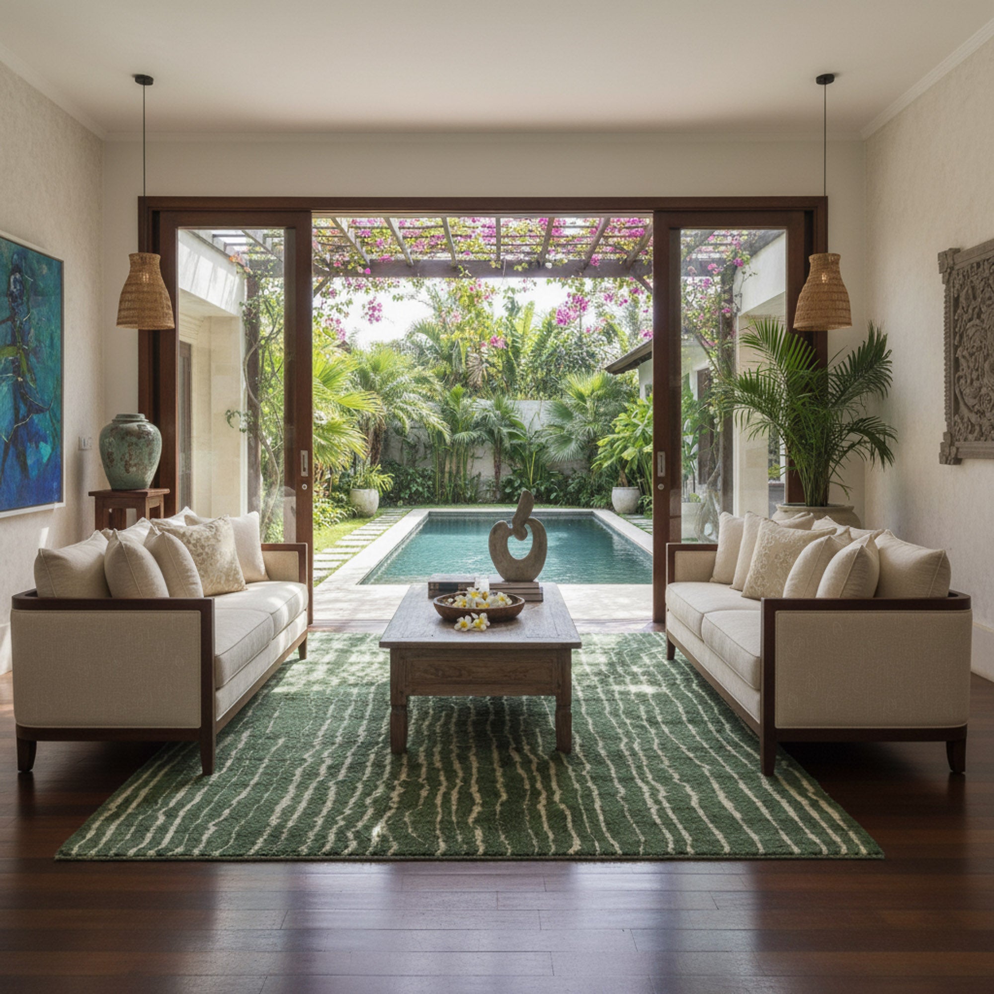 Forest Veins - Luxury Shag Moroccan Rug - Benisouk