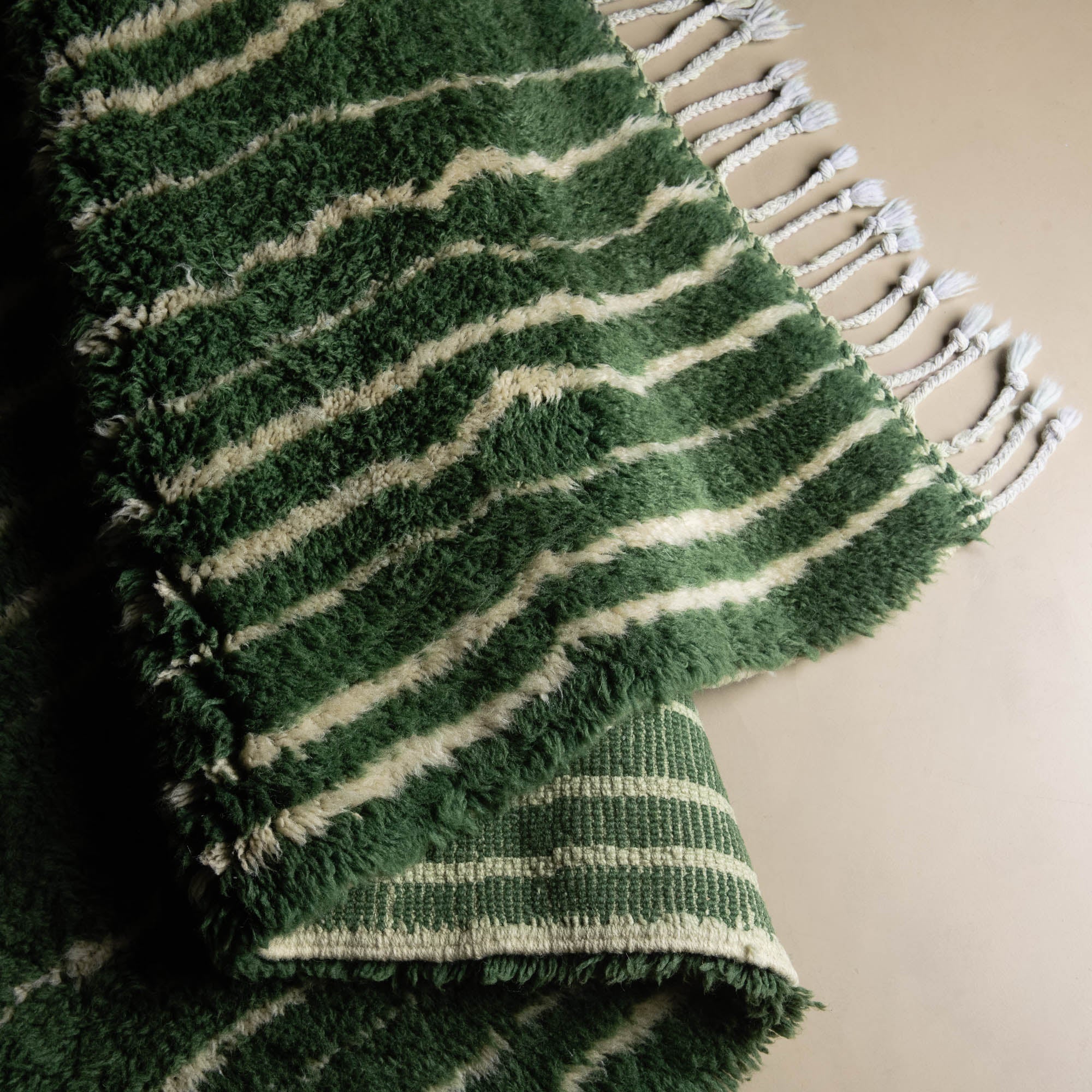 Forest Veins - Luxury Shag Moroccan Rug - Benisouk