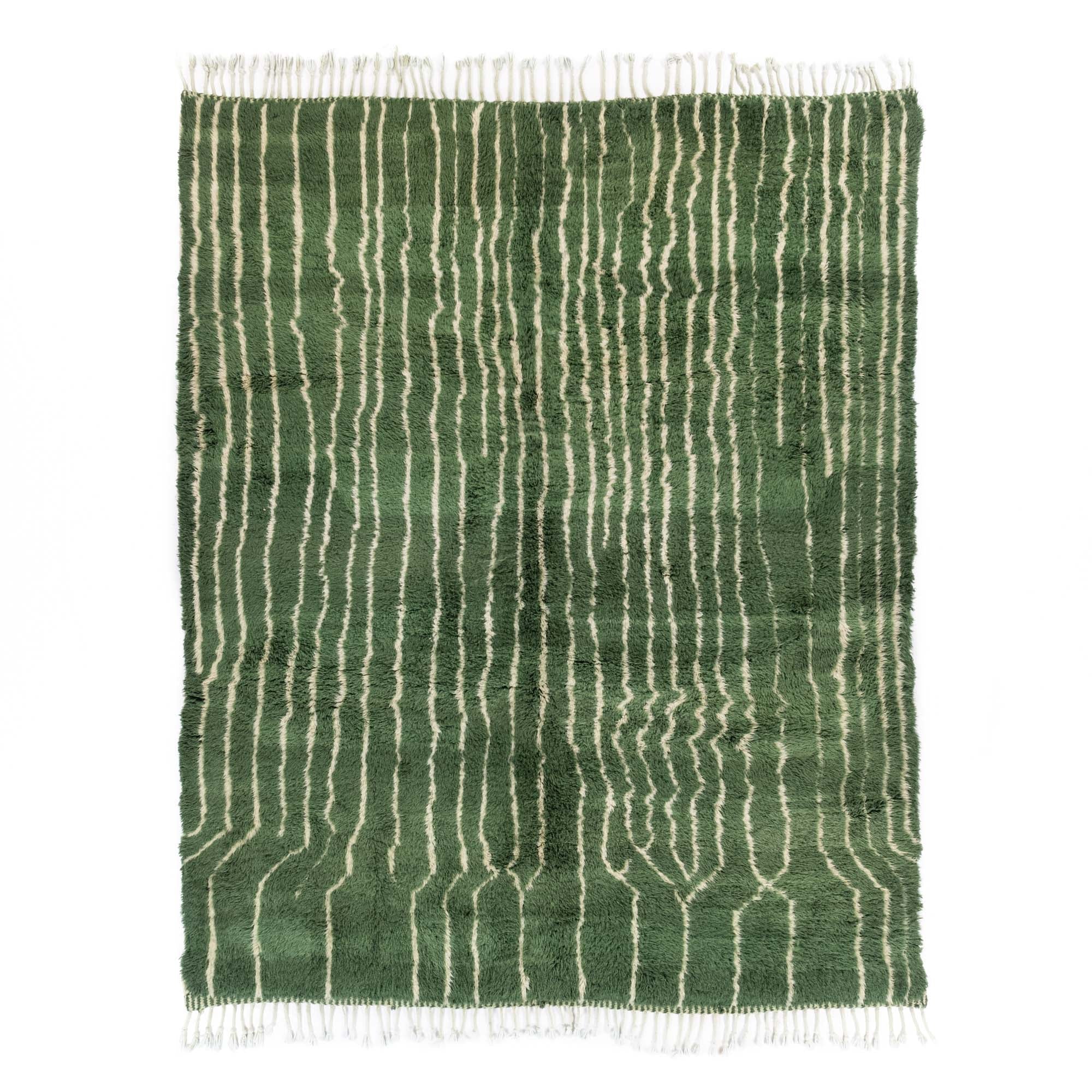 Forest Veins - Luxury Shag Moroccan Rug - Benisouk