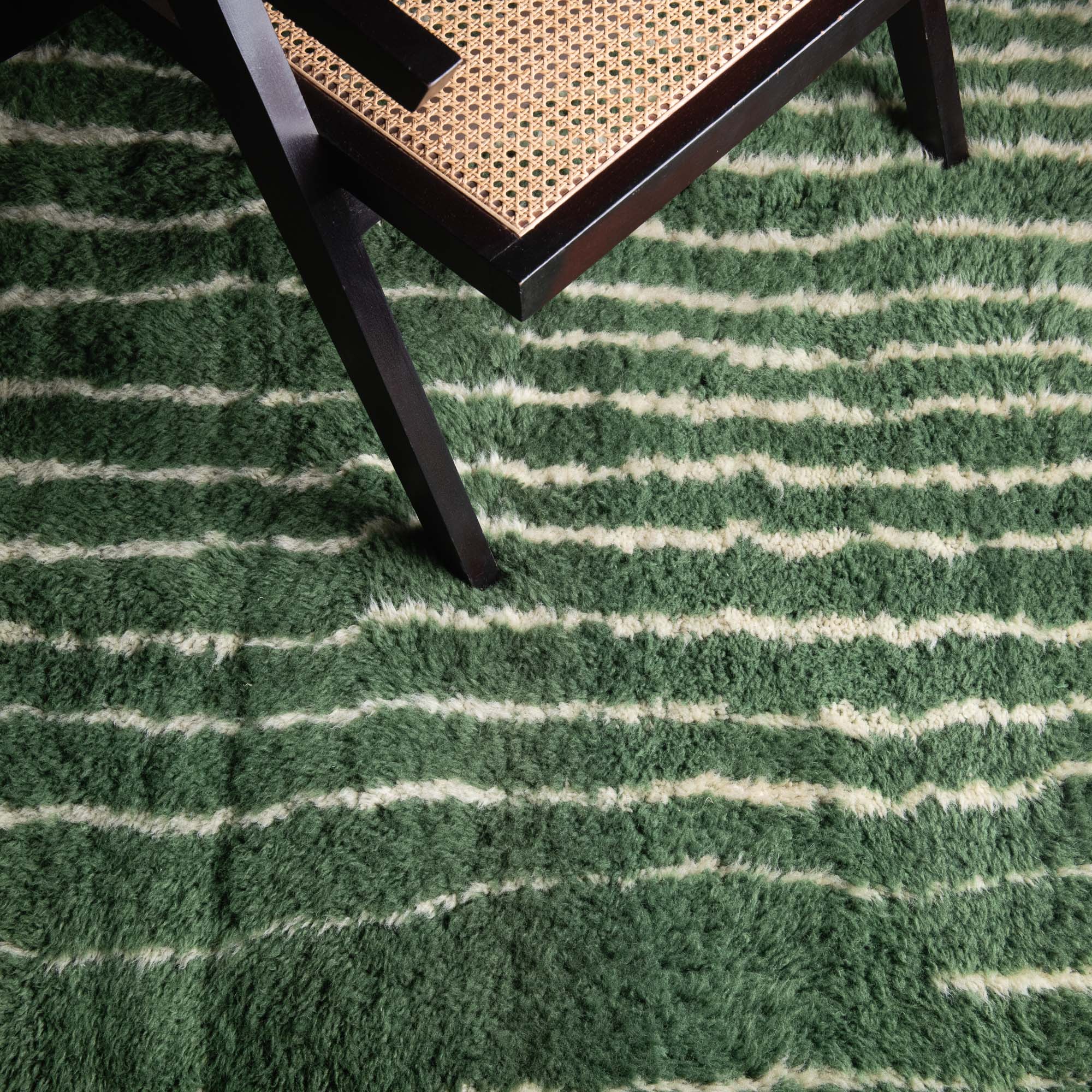 Forest Veins - Luxury Shag Moroccan Rug - Benisouk