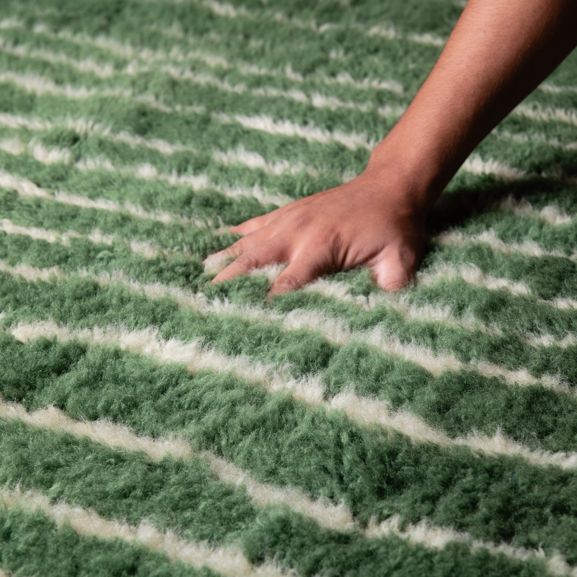 Forest Veins - Luxury Shag Moroccan Rug - Benisouk