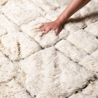 Fragmented Memories - Luxury Shag Moroccan Rug - Benisouk