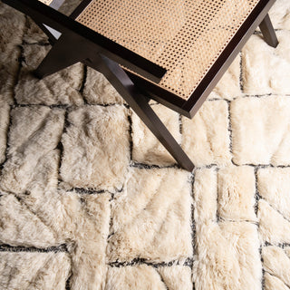 Fragmented Memories - Luxury Shag Moroccan Rug - Benisouk