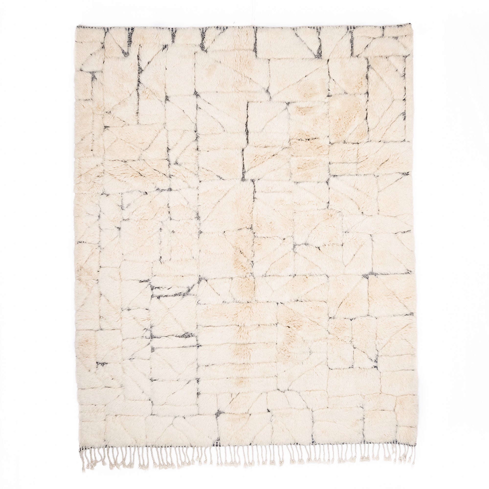 Fragmented Memories - Luxury Shag Moroccan Rug - Benisouk