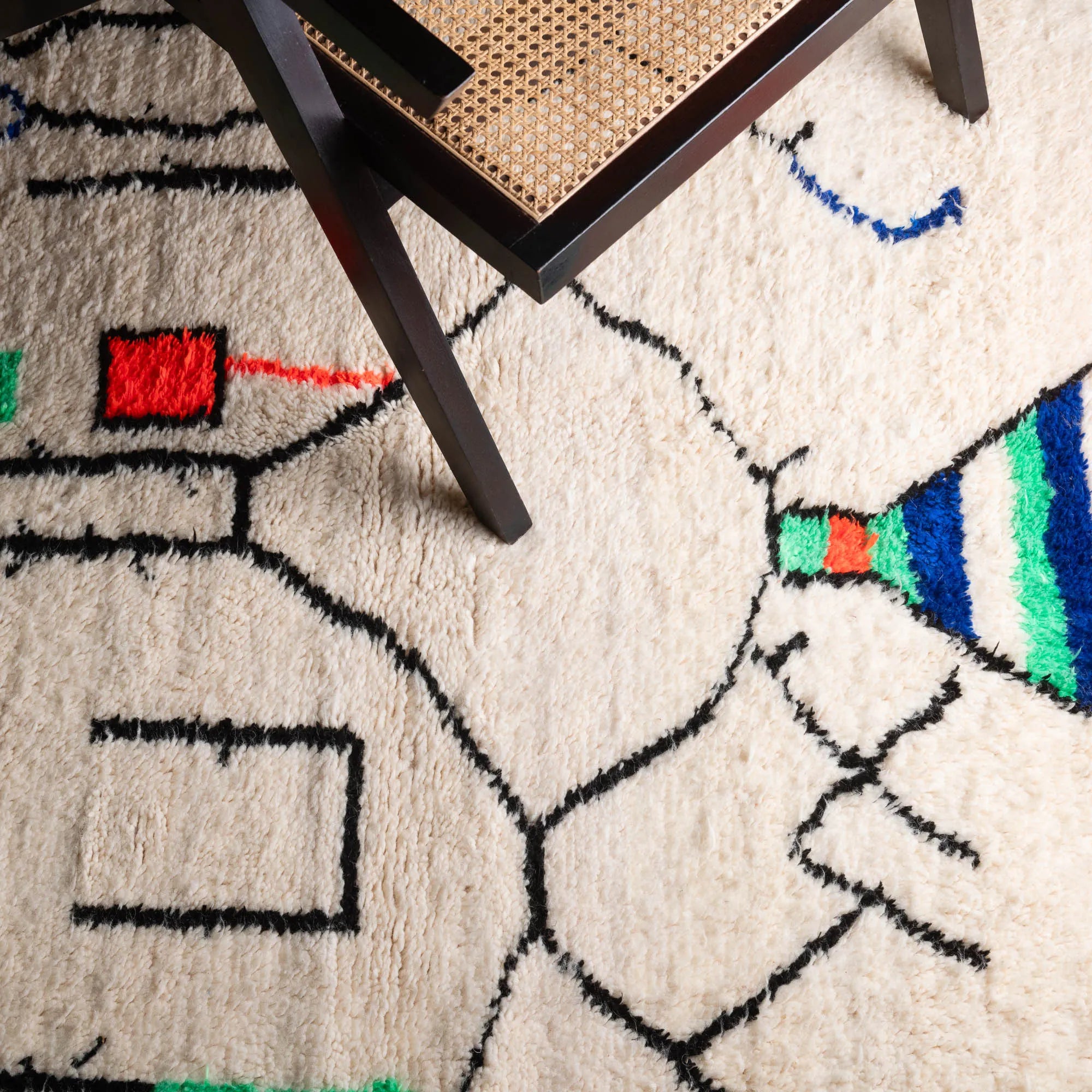 Ghaith - Shag Moroccan rug - Benisouk