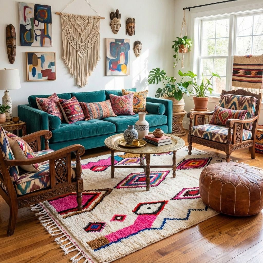 Ghazal - Shag Moroccan rug - Benisouk