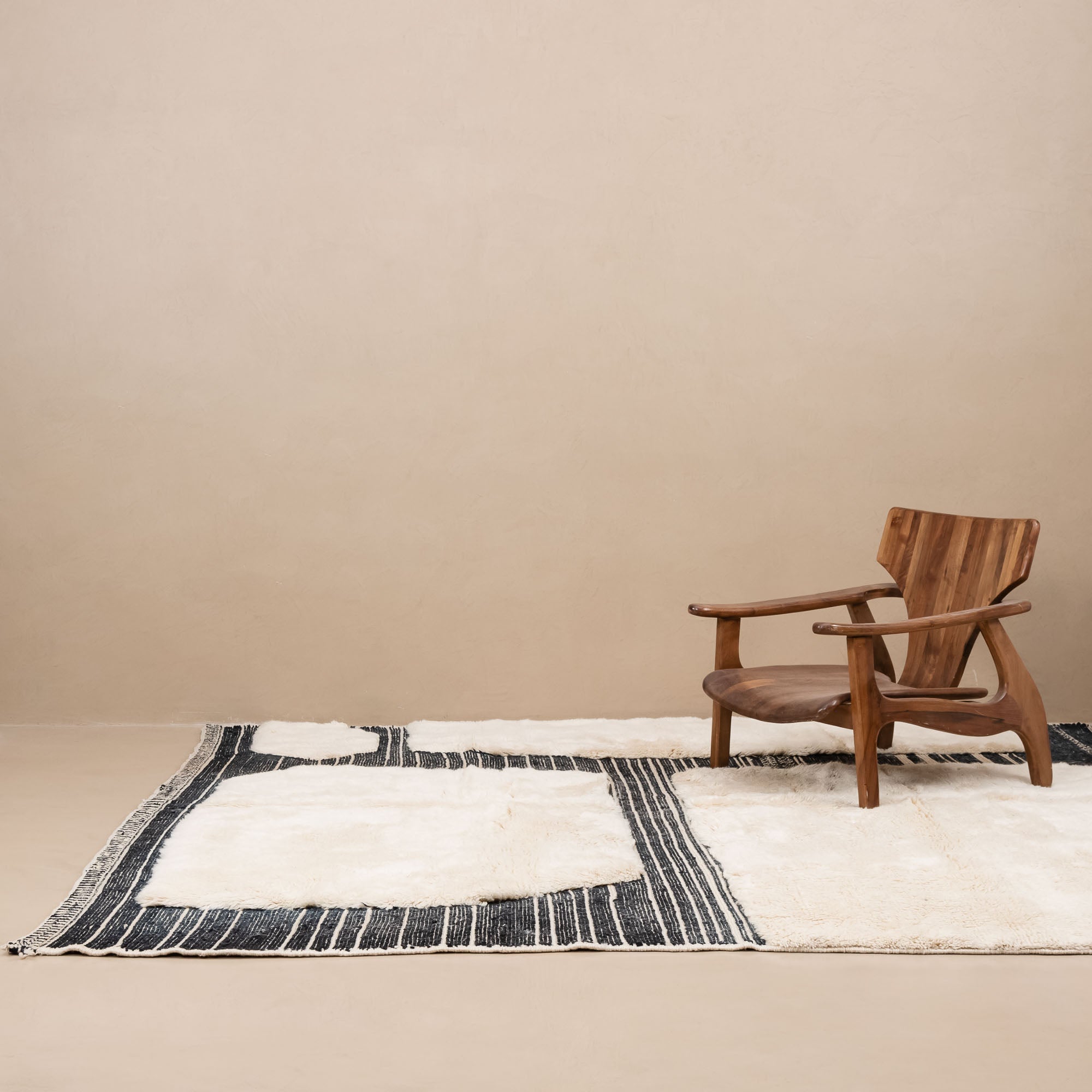 Glitch - Luxury Shag Moroccan Rug - Benisouk