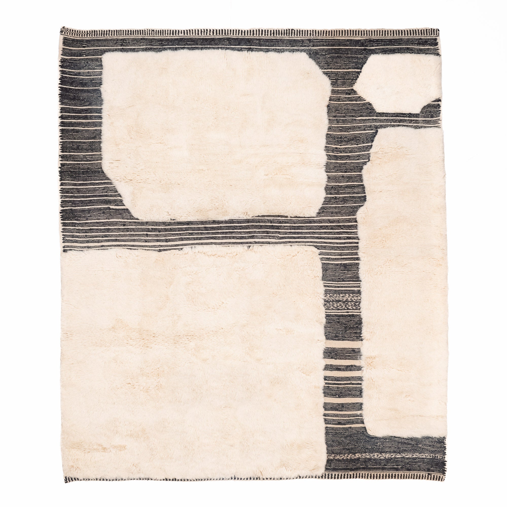 Glitch - Luxury Shag Moroccan Rug - Benisouk