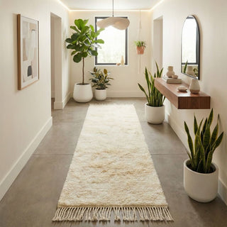 Glow - Luxury Shag Moroccan Runner Rug - Benisouk