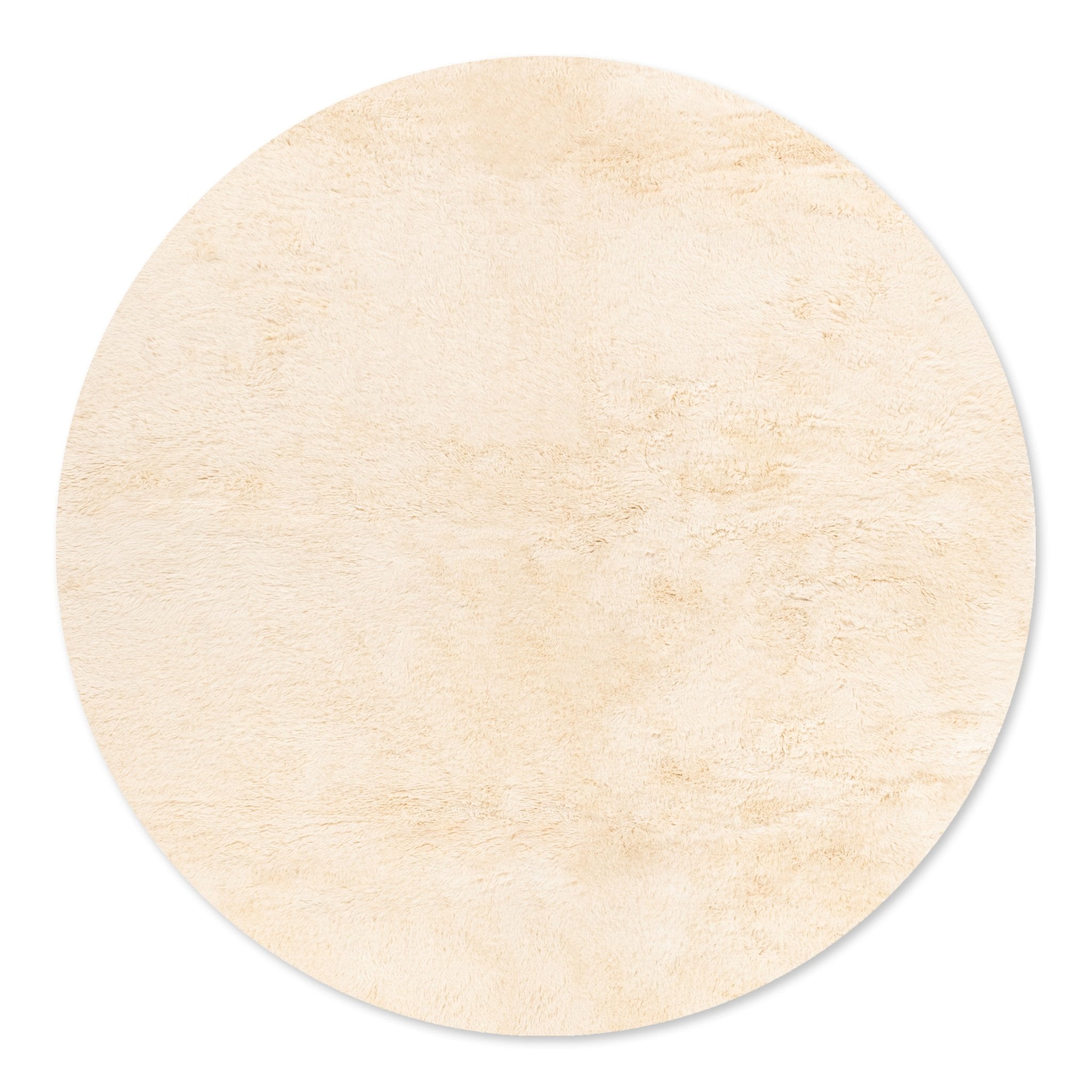 Glow Round - Luxury Shag Moroccan Rug - Benisouk