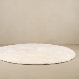 Glow Round - Luxury Shag Moroccan Rug - Benisouk