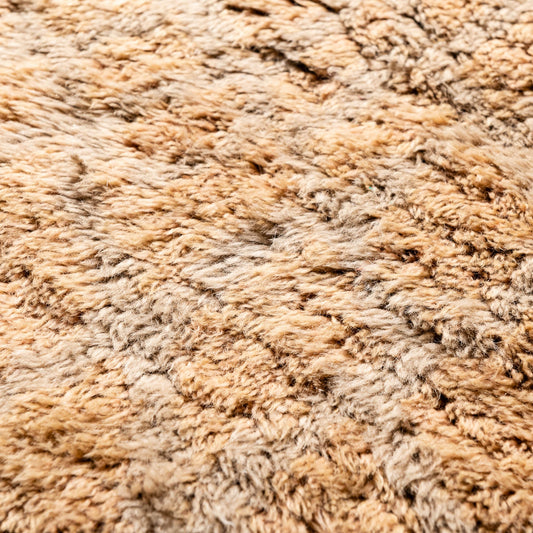 Golden Hush - Luxury Shag Moroccan Rug - Benisouk