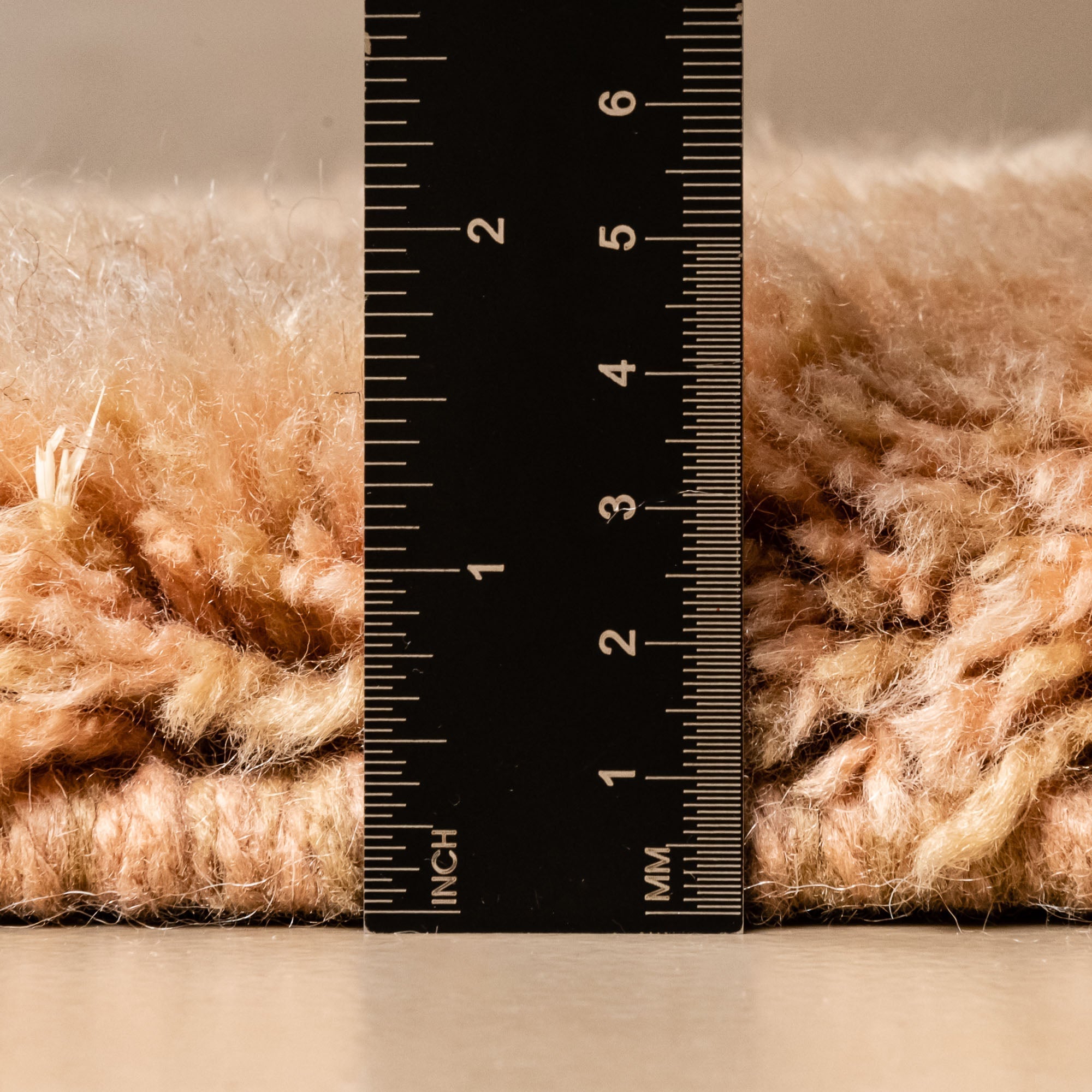 Golden Hush - Luxury Shag Moroccan Rug - Benisouk