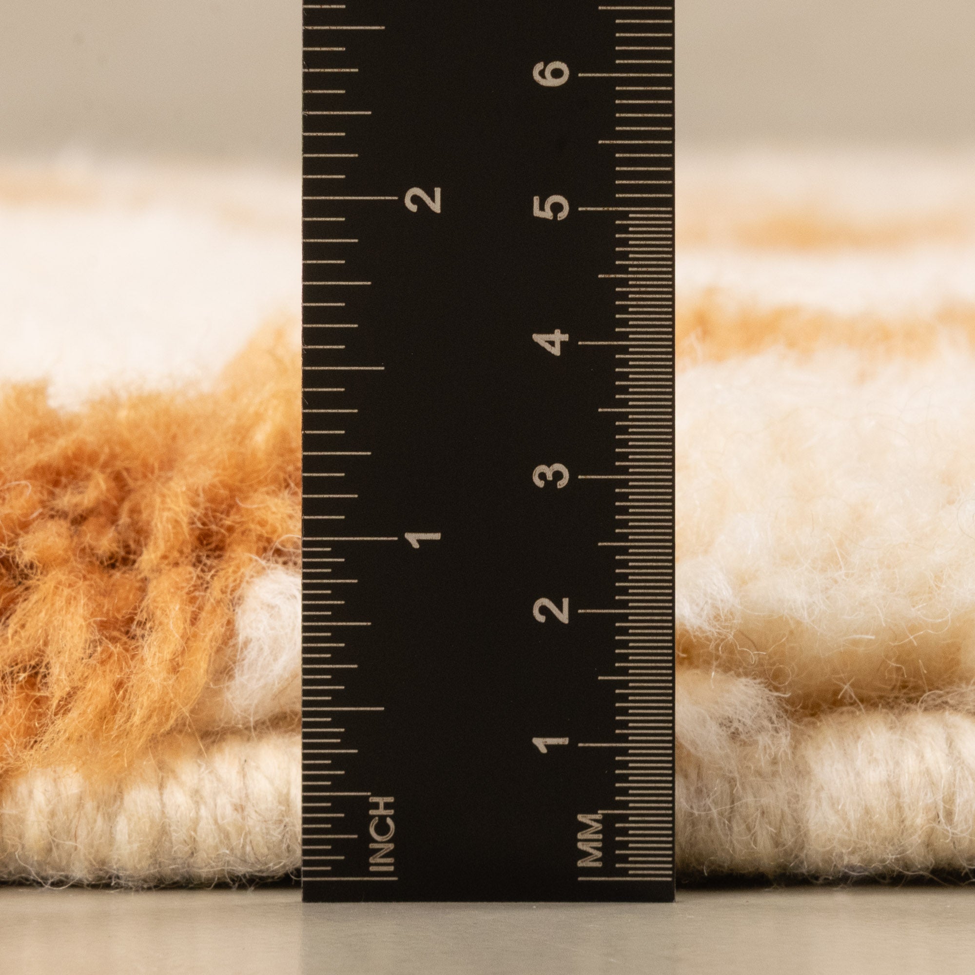 Golden Intersections - Luxury Shag Moroccan Rug - Benisouk