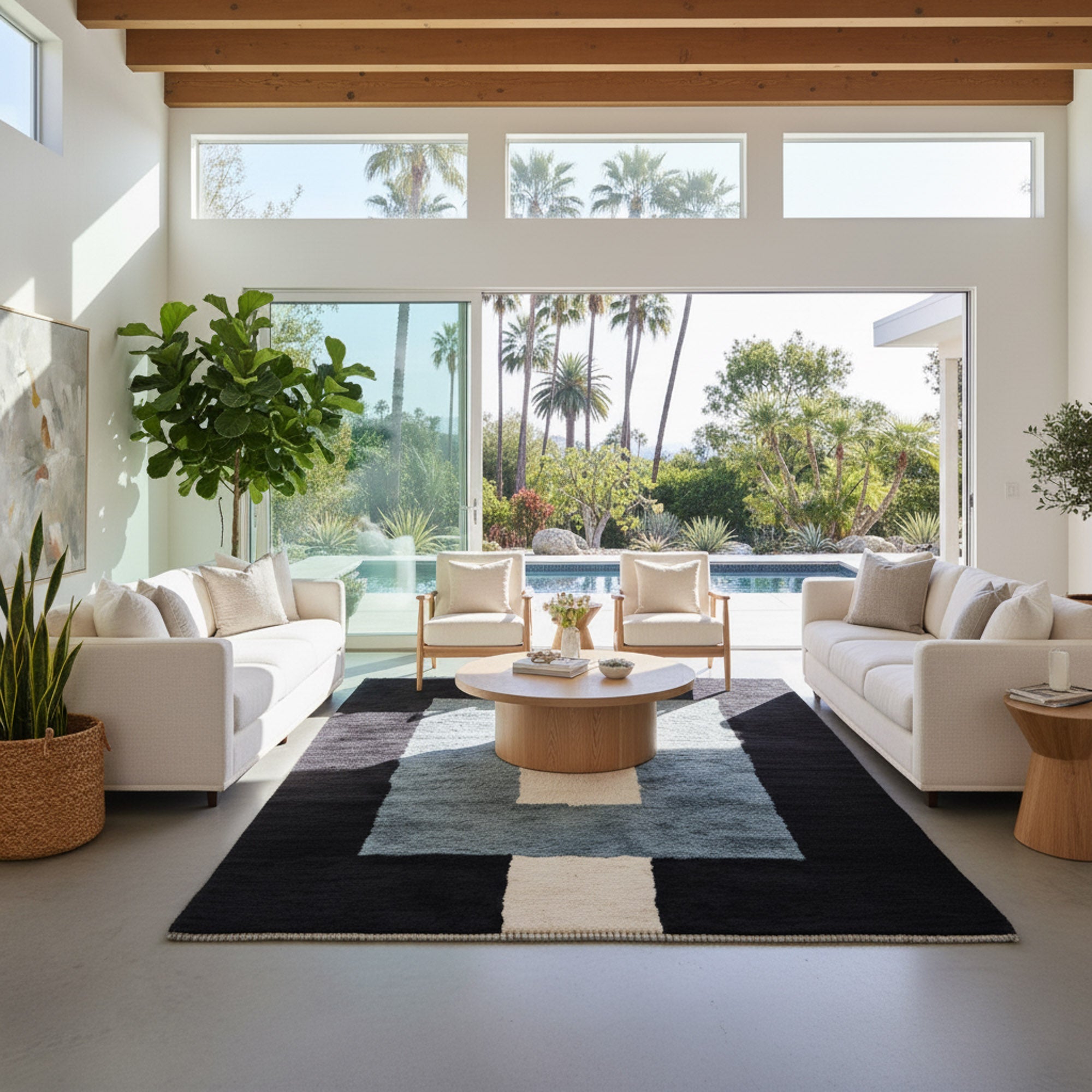 Grande Arche - Luxury Shag Moroccan Rug - Benisouk