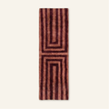 Graphic Earth -  Luxury Shag Moroccan Runner Rug