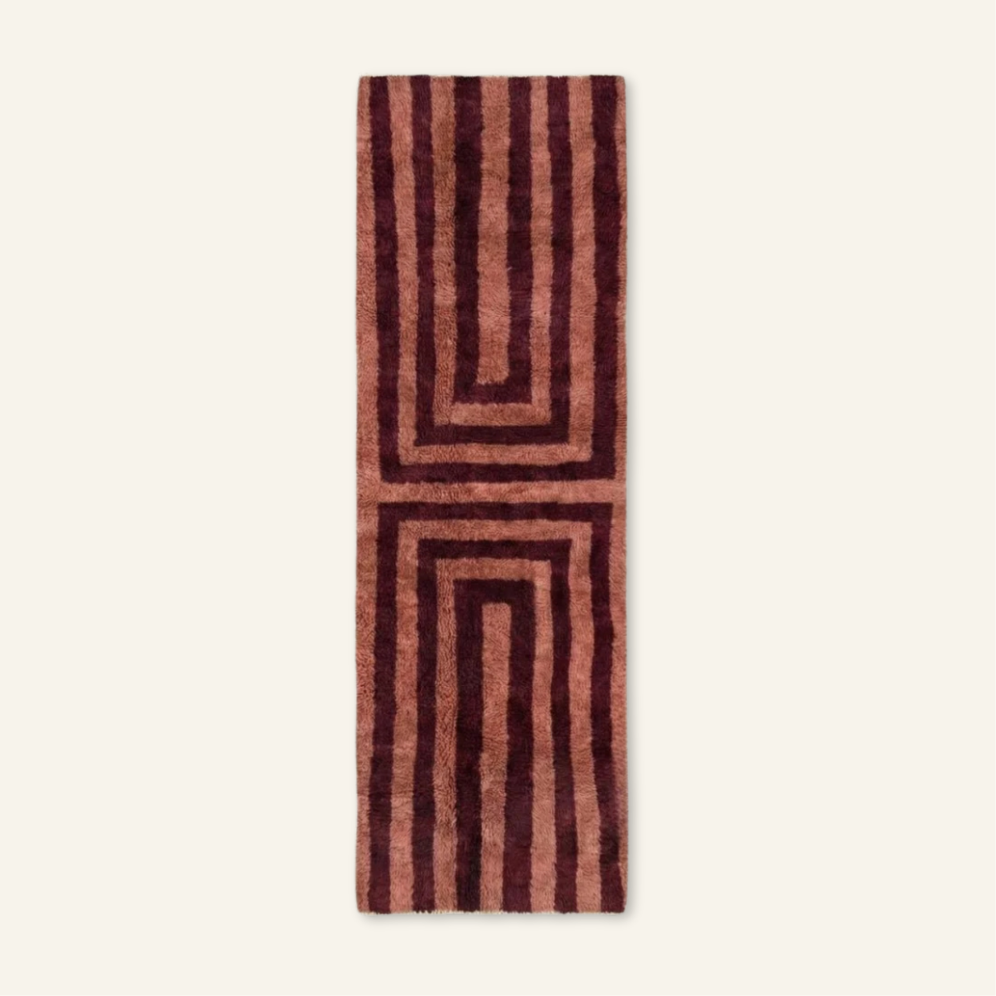 Graphic Earth -  Luxury Shag Moroccan Runner Rug