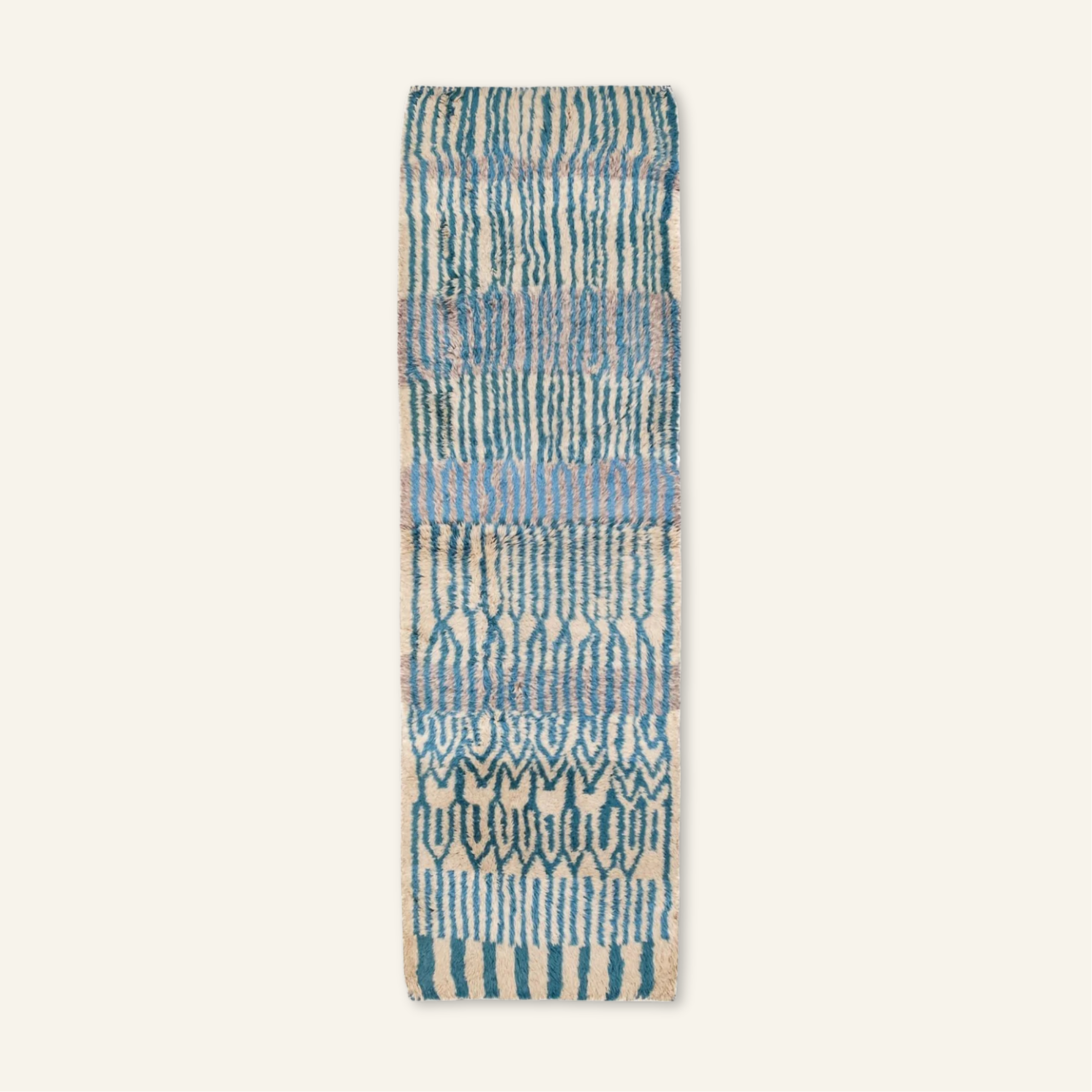 Green Amazon -  Luxury Shag Moroccan Runner Rug