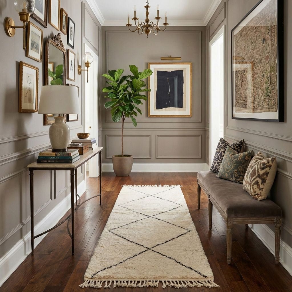 Hanoun - Shag Moroccan runner rug - Benisouk