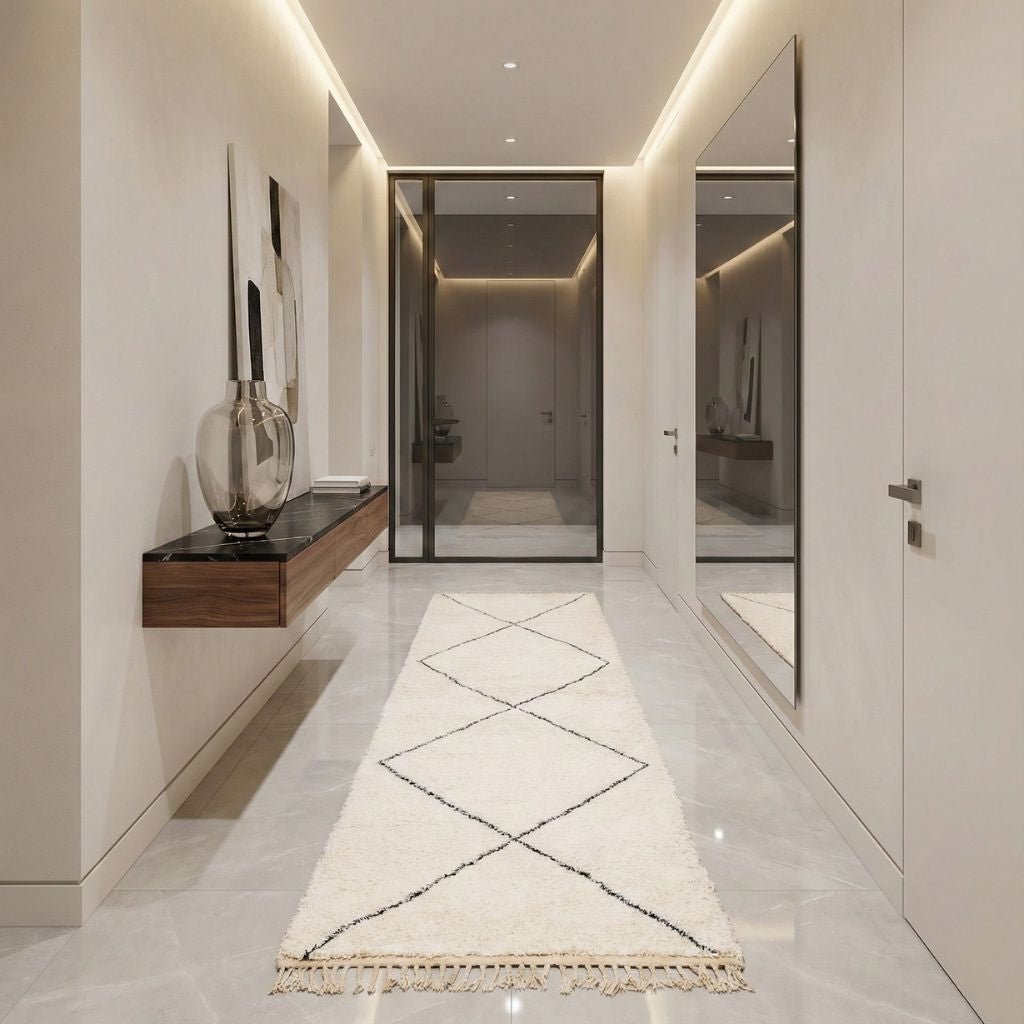 Hanoun - Shag Moroccan runner rug - Benisouk