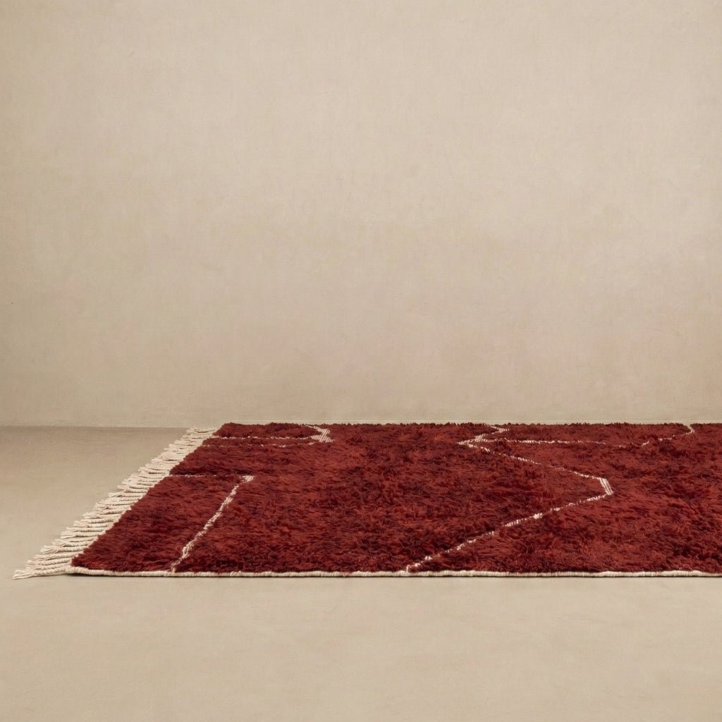 Hiba - Shag Moroccan rug - Benisouk