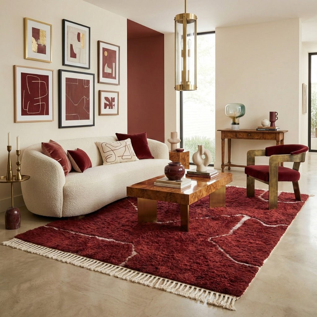 Hiba - Shag Moroccan rug - Benisouk