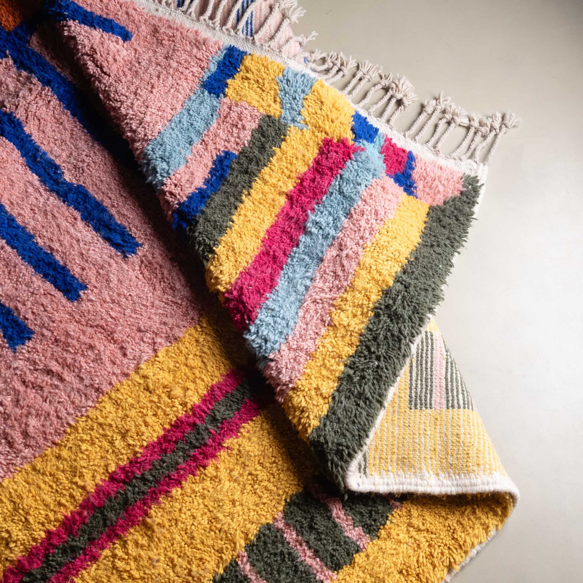 Ibtihaj - Shag Moroccan rug - Benisouk