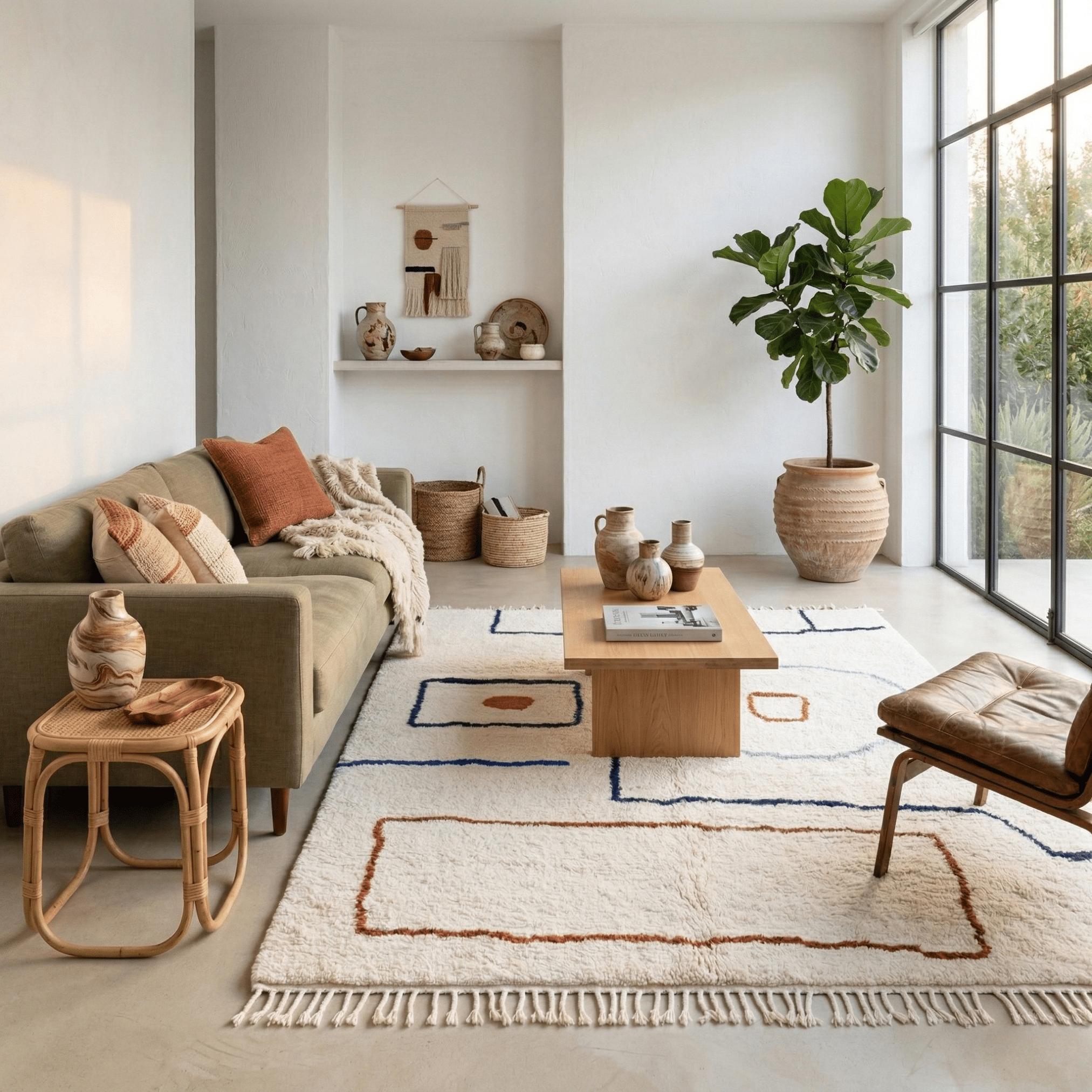 Ichrak - Shag Moroccan rug - Benisouk