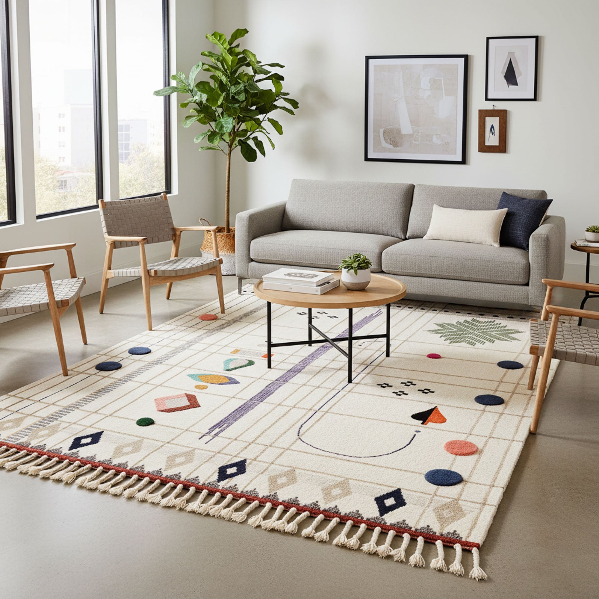 Ilham - Shag Moroccan rug - Benisouk
