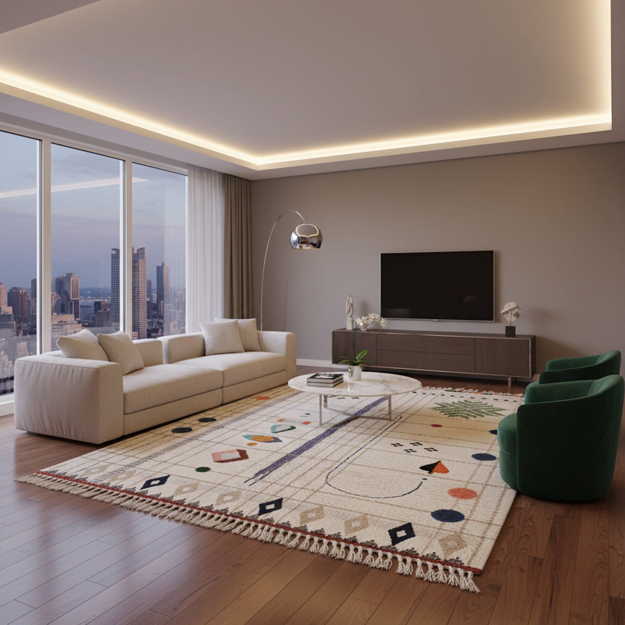 Ilham - Shag Moroccan rug - Benisouk