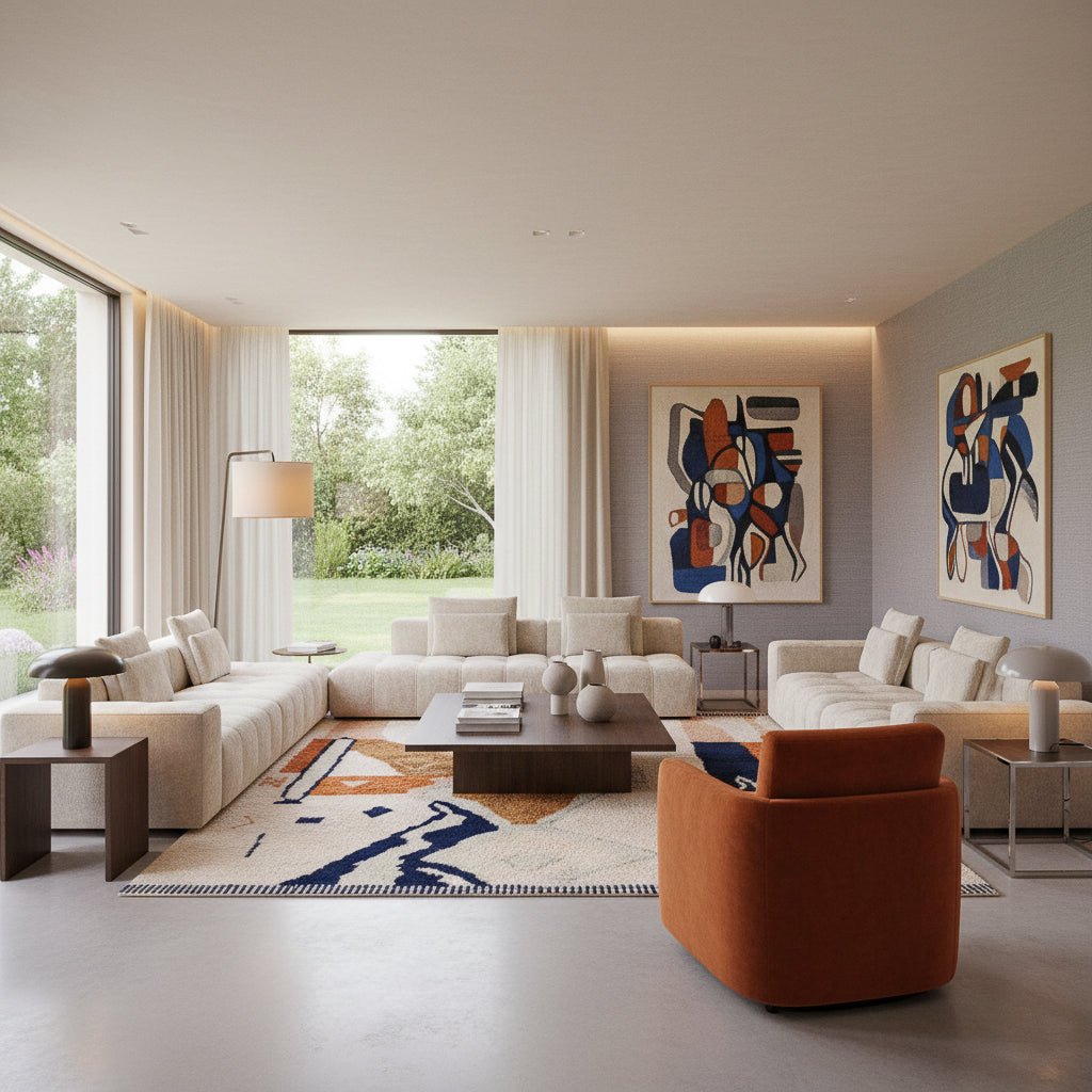 Ink Flowing - Luxury Shag Moroccan Rug - Benisouk